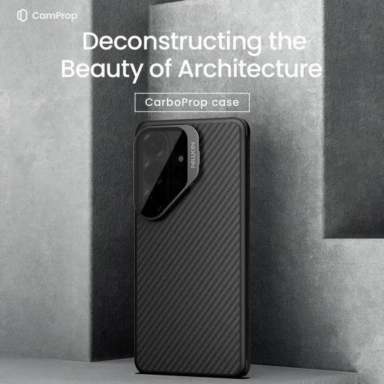 Калъф Nillkin CarboProp Magnetic (с прозрачно черен капак за камерата) - Samsung Galaxy S26 Ultra - Черен