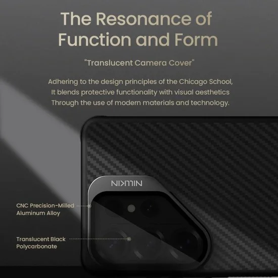 Калъф Nillkin CarboProp Magnetic (с прозрачно черен капак за камерата) - Samsung Galaxy S26 Ultra - Черен