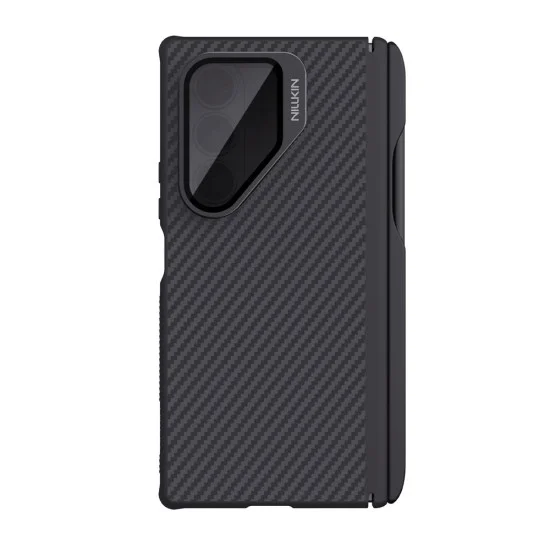 Калъф Nillkin CarboProp Magnetic (с прозрачно черен капак за камерата и S Pen) - Samsung Galaxy Z Fold7 - Черен
