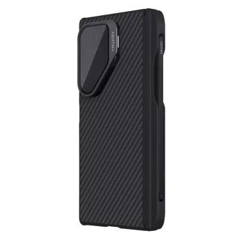 Калъф Nillkin CarboProp Magnetic (с прозрачно черен капак за камерата и S Pen) - Samsung Galaxy Z Fold7 - Черен