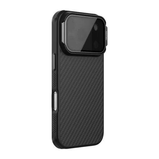 Калъф Nillkin CarboProp Magnetic (с прозрачно черен капак за камерата) - iPhone 18 Pro / iPhone 17 Pro - Черен