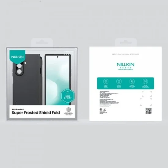 Калъф Nillkin Super Frosted Shield Fold Magnetic с държач за писалка - Samsung Galaxy Z Fold7 - Черен