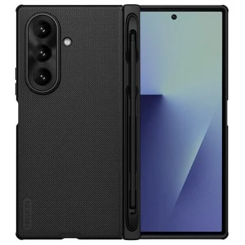 Калъф Nillkin Super Frosted Shield Fold Magnetic с държач за писалка - Samsung Galaxy Z Fold7 - Черен