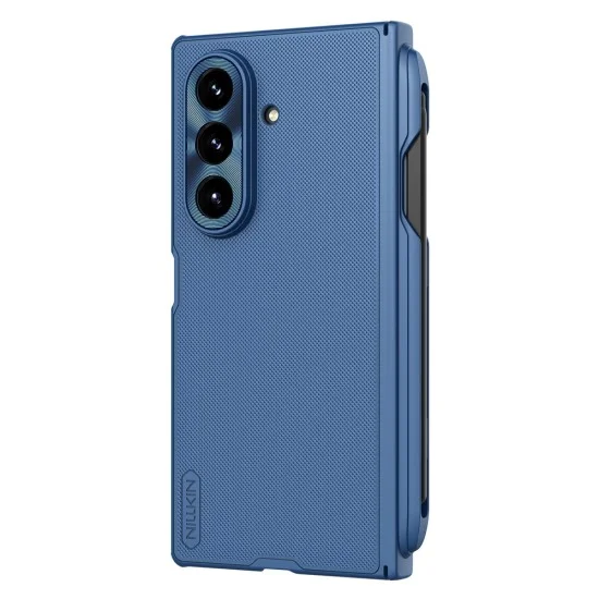 Калъф Nillkin Super Frosted Shield Fold Magnetic с държач за писалка - Samsung Galaxy Z Fold7 - Син