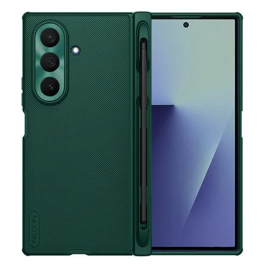 Калъф Nillkin Super Frosted Shield Fold Magnetic с държач за писалка - Samsung Galaxy Z Fold7 - Зелен