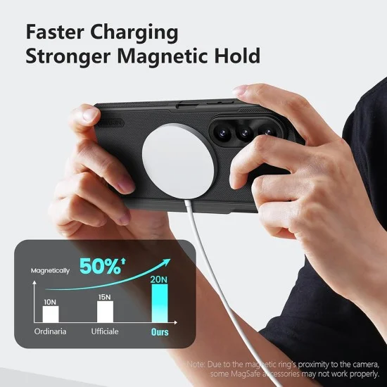 Калъф Nillkin Super Frosted Shield Fold Magnetic с държач за писалка - Samsung Galaxy Z Fold8 Ultra - Черен