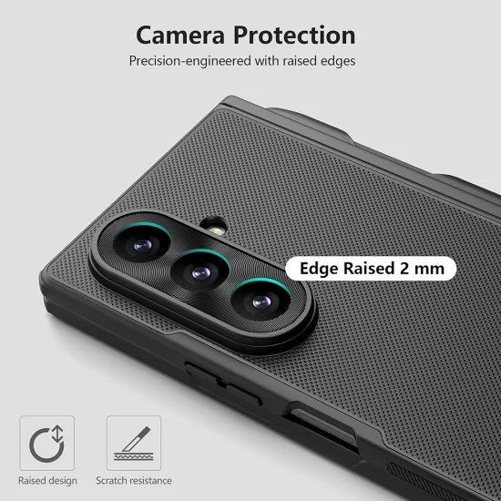 Калъф Nillkin Super Frosted Shield Fold Magnetic с държач за писалка - Samsung Galaxy Z Fold8 Ultra - Черен