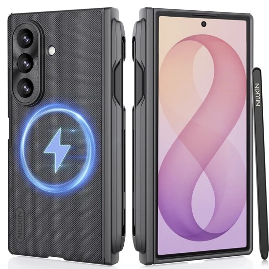 Калъф Nillkin Super Frosted Shield Fold Magnetic с държач за писалка - Samsung Galaxy Z Fold8 Ultra - Черен