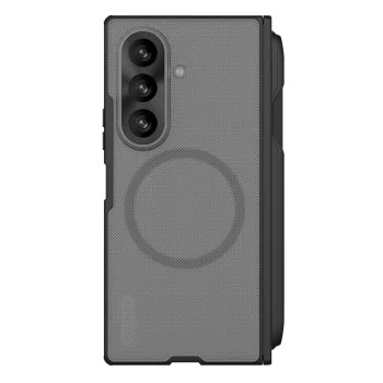 Калъф Nillkin Super Frosted Shield Fold Magnetic с държач за писалка - Samsung Galaxy Z Fold8 Ultra - Прозрачно черен