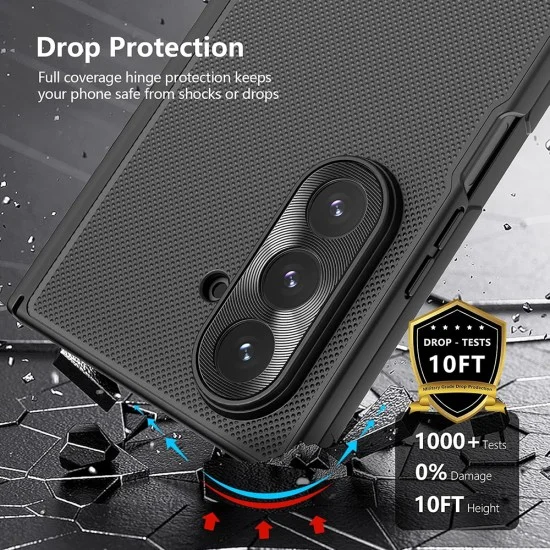 Калъф Nillkin Super Frosted Shield Fold - Samsung Galaxy Z Fold7 - Черен