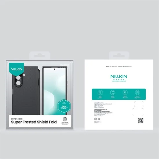 Калъф Nillkin Super Frosted Shield Fold с държач за писалка - Samsung Galaxy Z Fold7 - Черен