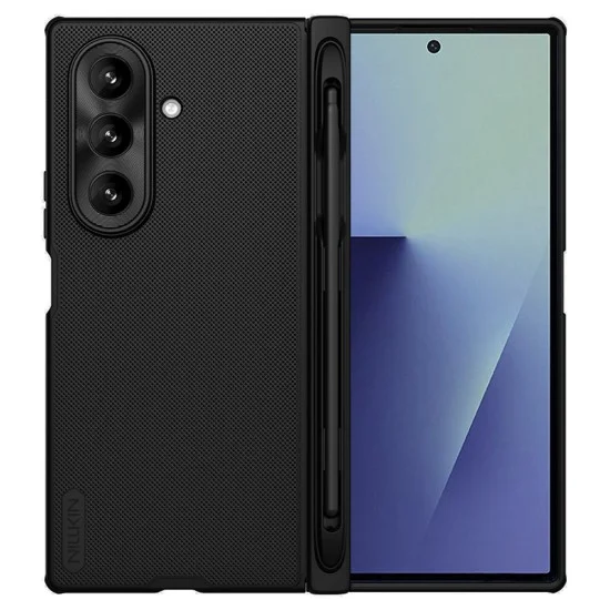 Калъф Nillkin Super Frosted Shield Fold с държач за писалка - Samsung Galaxy Z Fold7 - Черен