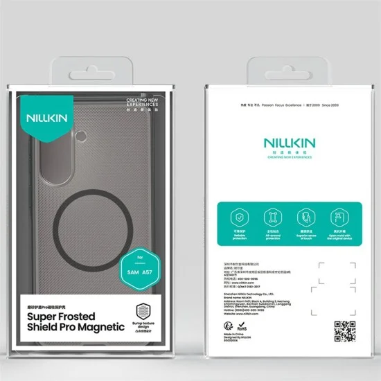 Калъф Nillkin Super Frosted Shield Pro Magnetic - Samsung Galaxy A57 5G - Прозрачно черен