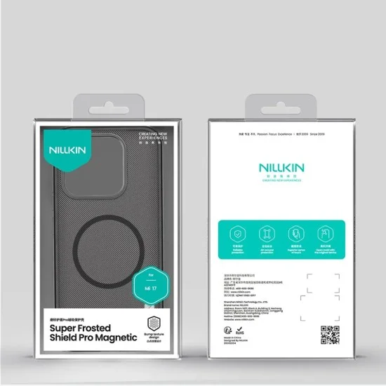 Калъф Nillkin Super Frosted Shield Pro Magnetic - Xiaomi 17 - Прозрачно черен