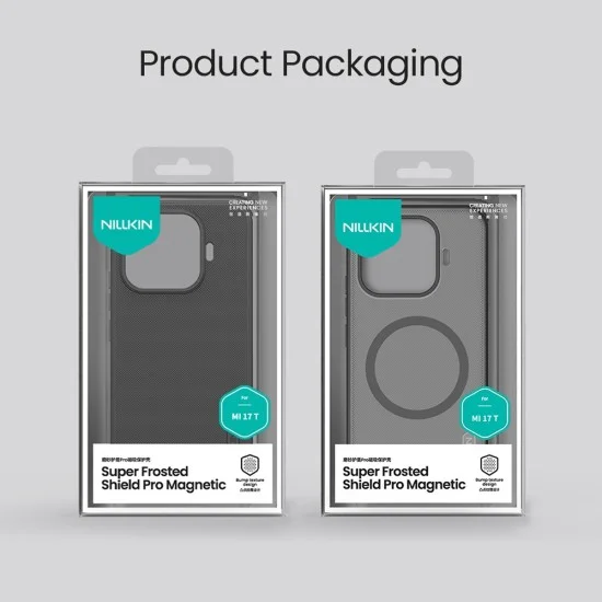 Калъф Nillkin Super Frosted Shield Pro Magnetic - Xiaomi 17T - Прозрачно черен