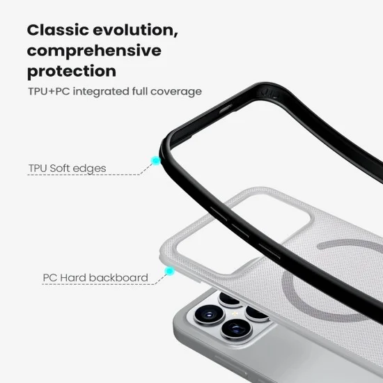 Калъф Nillkin Super Frosted Shield Pro Magnetic - Xiaomi Poco F8 Ultra - Прозрачно черен