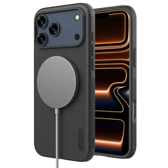 Калъф Nillkin Super Frosted Shield Pro Magnetic - iPhone 18 Pro Max / iPhone 17 Pro Max - Черен