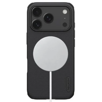 Калъф Nillkin Super Frosted Shield Pro Magnetic - iPhone 18 Pro Max / iPhone 17 Pro Max - Черен