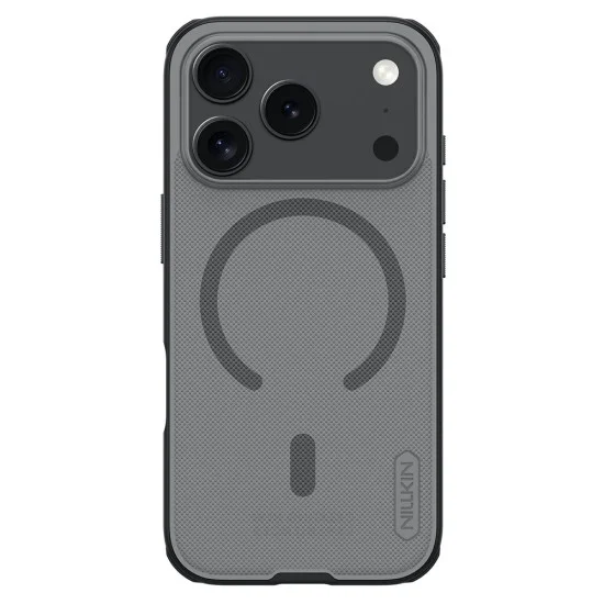Калъф Nillkin Super Frosted Shield Pro Magnetic - iPhone 18 Pro / iPhone 17 Pro - Прозрачно черен