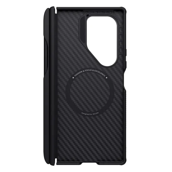 Калъф Nillkin Synthetic Fiber Pro Magnetic (с S Pen) - Samsung Galaxy Z Fold7 - Черен