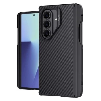 Калъф Nillkin Synthetic Fiber Pro Magnetic (с S Pen) - Samsung Galaxy Z Fold7 - Черен
