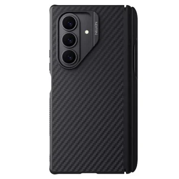 Калъф Nillkin Synthetic Fiber Pro Magnetic (с S Pen) - Samsung Galaxy Z Fold7 - Черен