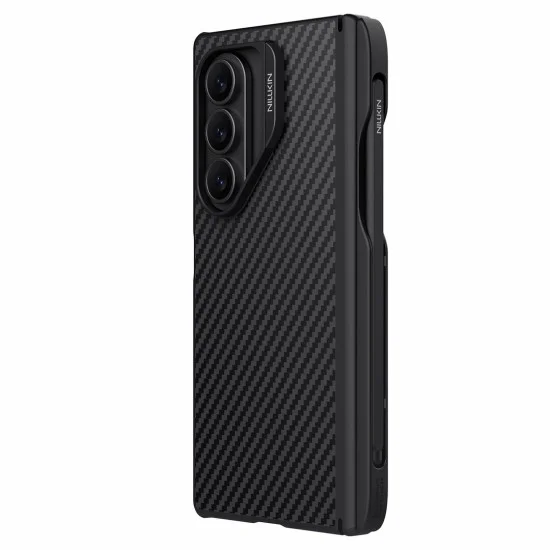 Калъф Nillkin Synthetic Fiber Pro Magnetic (с S Pen) - Samsung Galaxy Z Fold7 - Черен