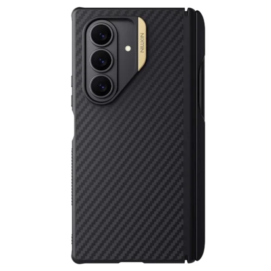 Калъф Nillkin Synthetic Fiber Pro Magnetic (с S Pen) - Samsung Galaxy Z Fold7 - Златист