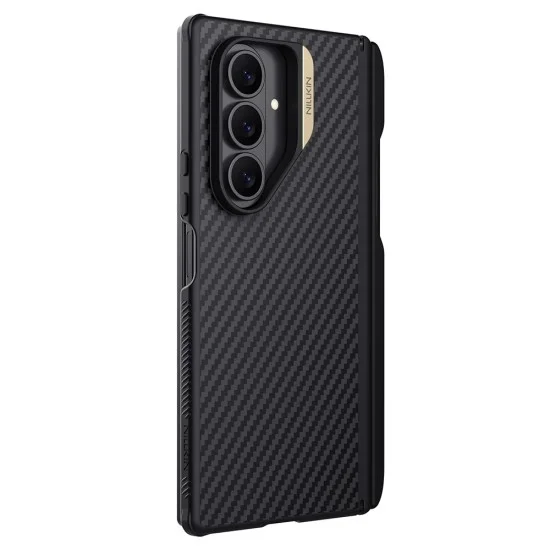 Калъф Nillkin Synthetic Fiber Pro Magnetic (с S Pen) - Samsung Galaxy Z Fold7 - Златист