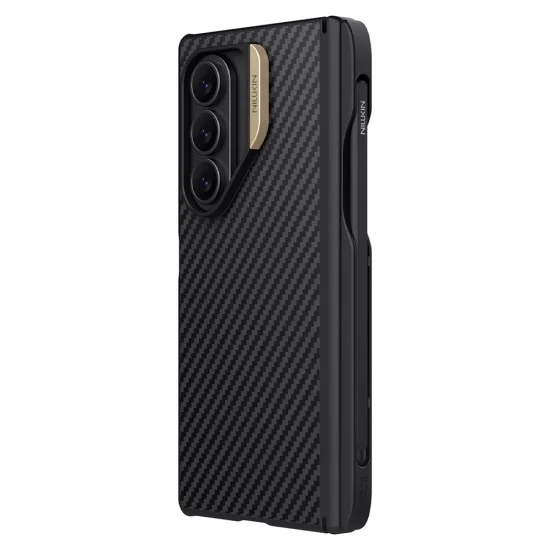 Калъф Nillkin Synthetic Fiber Pro Magnetic (с S Pen) - Samsung Galaxy Z Fold7 - Златист