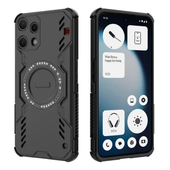Калъф за Nothing Phone (3a) Lite - Techsuit ArmorMag Case - Черен