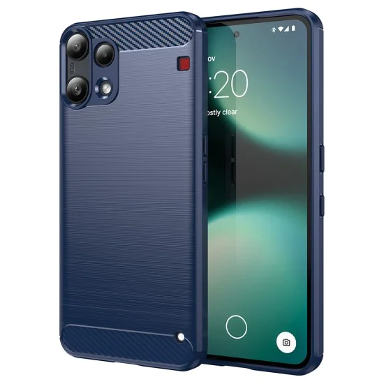 Калъф за Nothing Phone (3a) Lite - Techsuit Carbon Silicone - Син