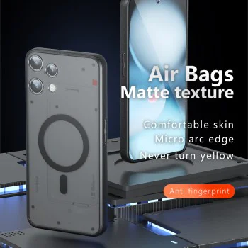 Калъф за Nothing Phone (3a) Lite - Techsuit PureFrost MagSafe - Матово черен