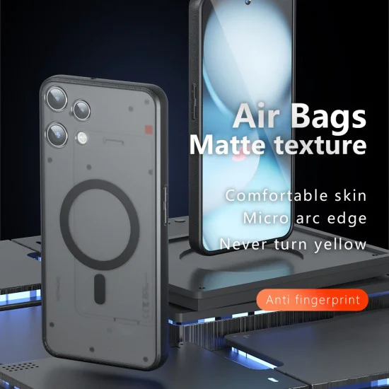 Калъф за Nothing Phone (3a) Lite - Techsuit PureFrost MagSafe - Матово черен
