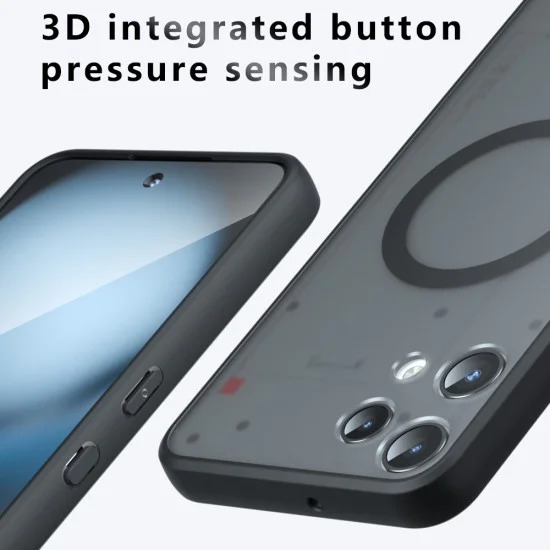 Калъф за Nothing Phone (3a) Lite - Techsuit PureFrost MagSafe - Матово черен