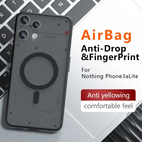 Калъф за Nothing Phone (3a) Lite - Techsuit PureFrost MagSafe - Матово черен