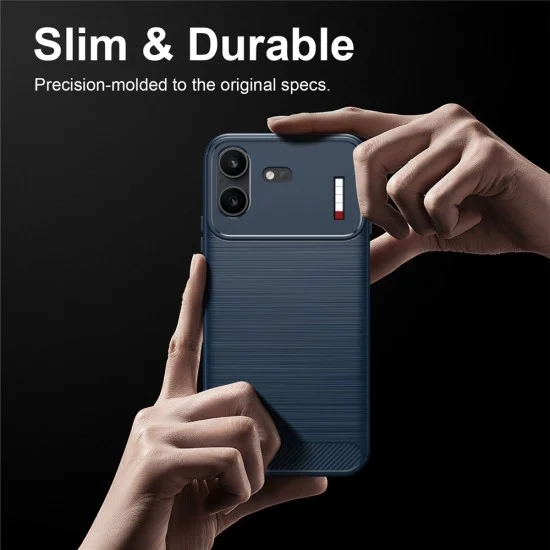 Калъф за Nothing Phone (4b) - Carbon Silicone - Techsuit - Син