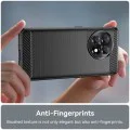 Калъф за OnePlus 11R / OnePlus Ace 2 - Techsuit Carbon Silicone - Черно