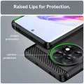 Калъф за OnePlus 11R / OnePlus Ace 2 - Techsuit Carbon Silicone - Черно