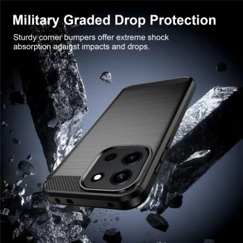 Калъф за OnePlus Nord 6 - Carbon Silicone - Techsuit - Син