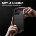 Калъф за OnePlus Nord 6 - Carbon Silicone - Techsuit - Син