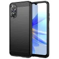 Калъф за Oppo A17 - Carbon Silicone - Черен