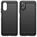 Калъф за Oppo A17 - Carbon Silicone - Черен