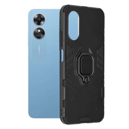 Калъф за Oppo A17 - Silicone Shield - Черен