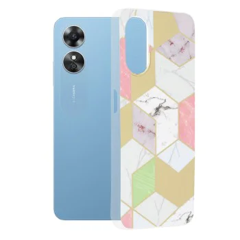 Калъф за Oppo A17 - серия Marble - Purple Hex