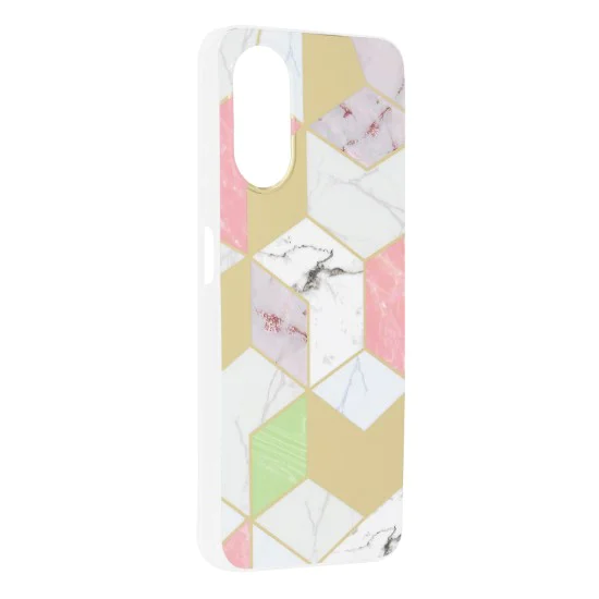 Калъф за Oppo A17 - серия Marble - Purple Hex