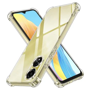 Калъф за Oppo A38 / A18 - Удароустойчив прозрачен силикон - прозрачен