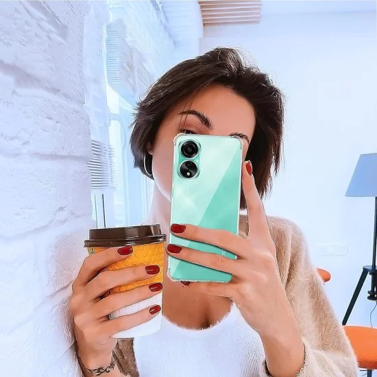 Калъф за Oppo A38 / A18 - Удароустойчив прозрачен силикон - прозрачен