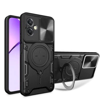 Калъф за Oppo A40 4G / A60 5G - CamGuard Pro - Черен