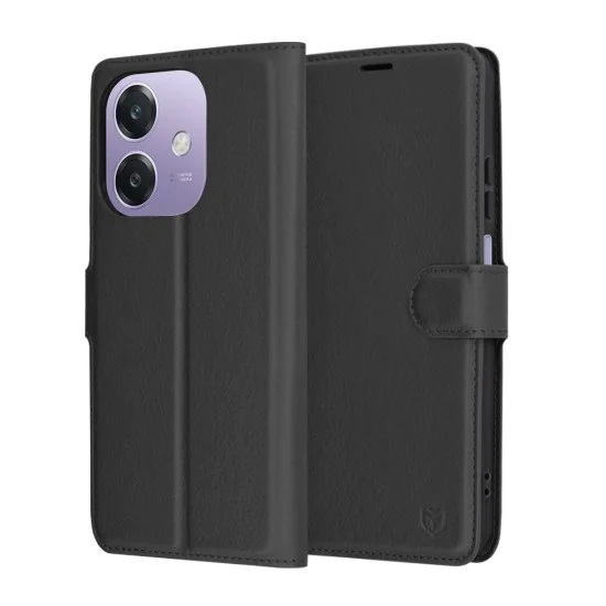 Калъф за Oppo A40 4G / A60 5G - Кожено Протектор - Черен